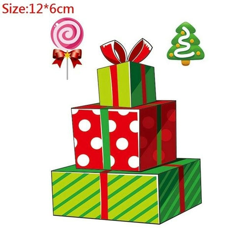 Christmas Window Stickers Christmas Decorations for Home Navidad 2021