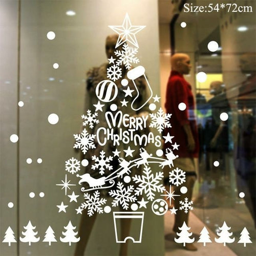 Christmas Window Stickers Christmas Decorations for Home Navidad 2021