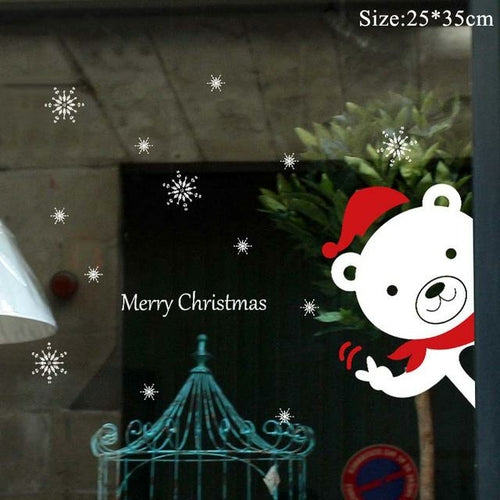 Christmas Window Stickers Christmas Decorations for Home Navidad 2021