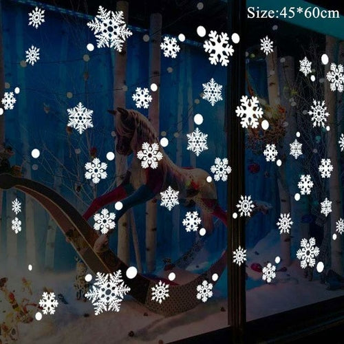 Christmas Window Stickers Christmas Decorations for Home Navidad 2021