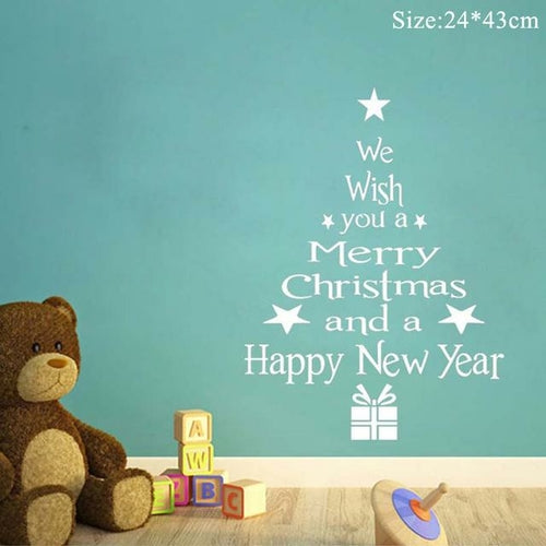 Christmas Window Stickers Christmas Decorations for Home Navidad 2021
