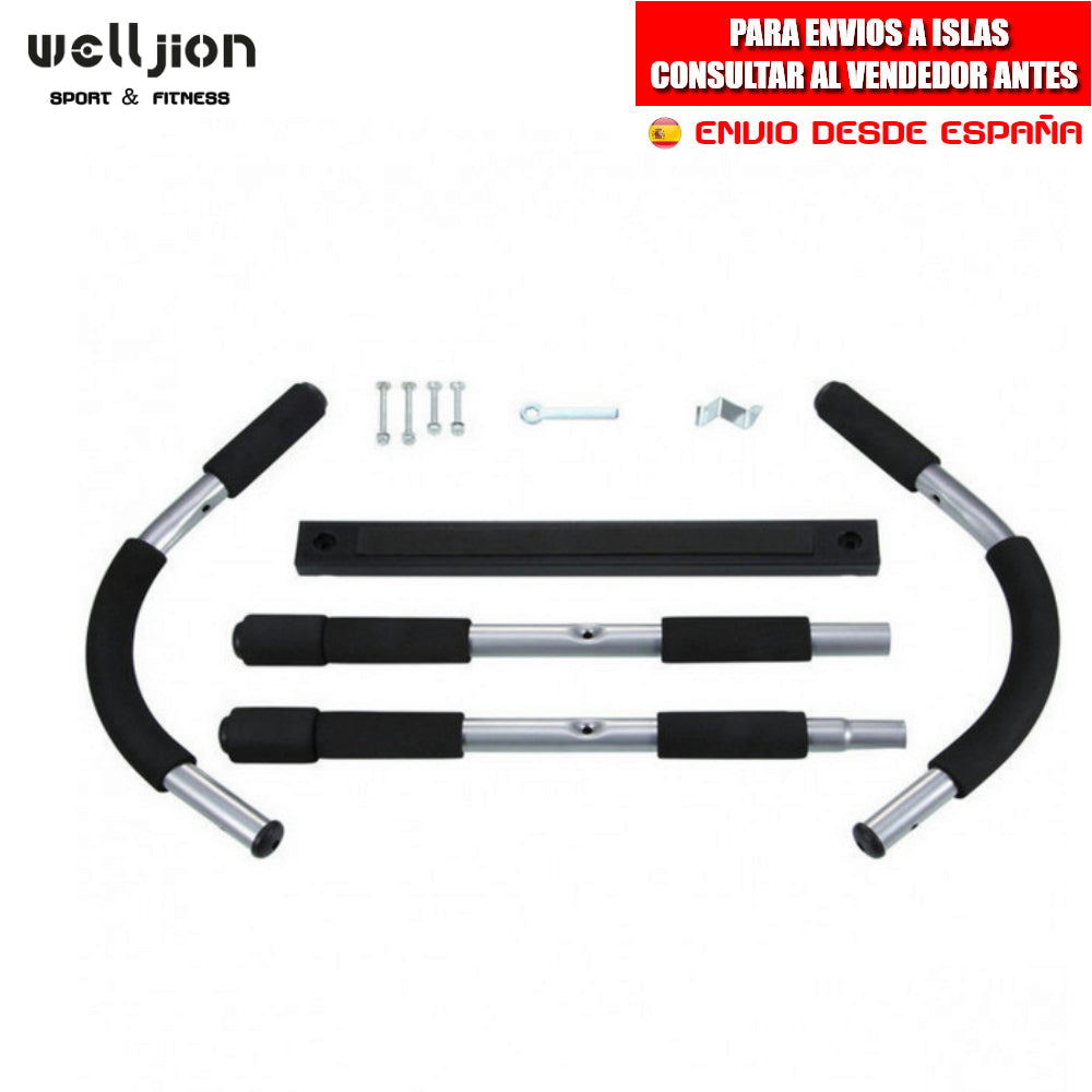 DOMINATED BAR FOR DOOR, GYM, PULL UP, GRIP PULL, IRON, SHIPPING FROM
