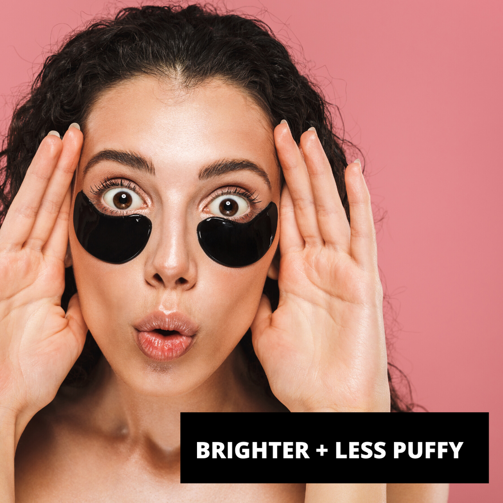 PURE SOL. Beauty  Wake Up Hydrogel Eye Mask Charcoal  + Hyaluronic