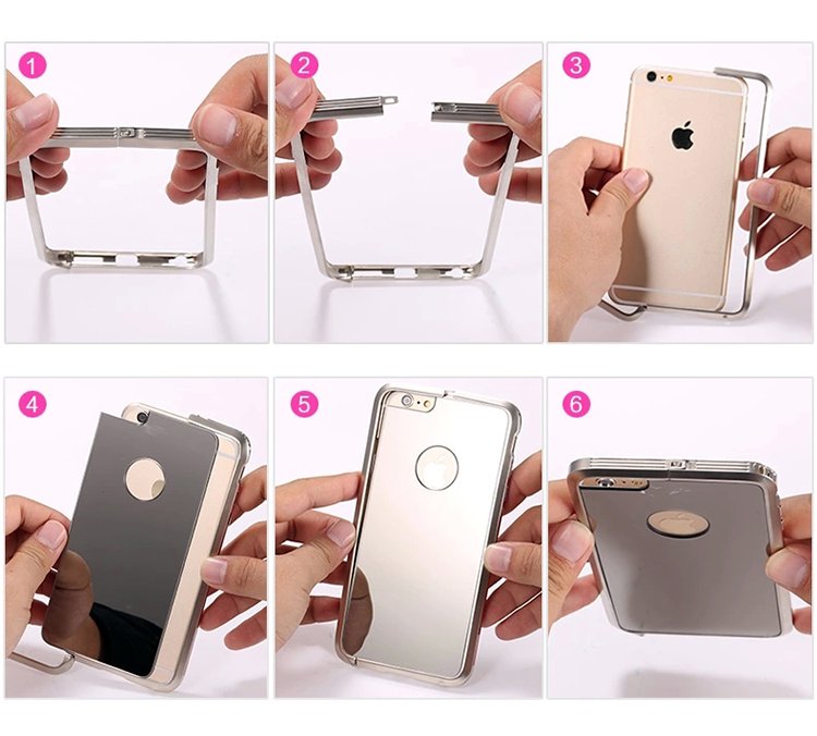 Aluminum Alloy Metal Mirror iPhone Case