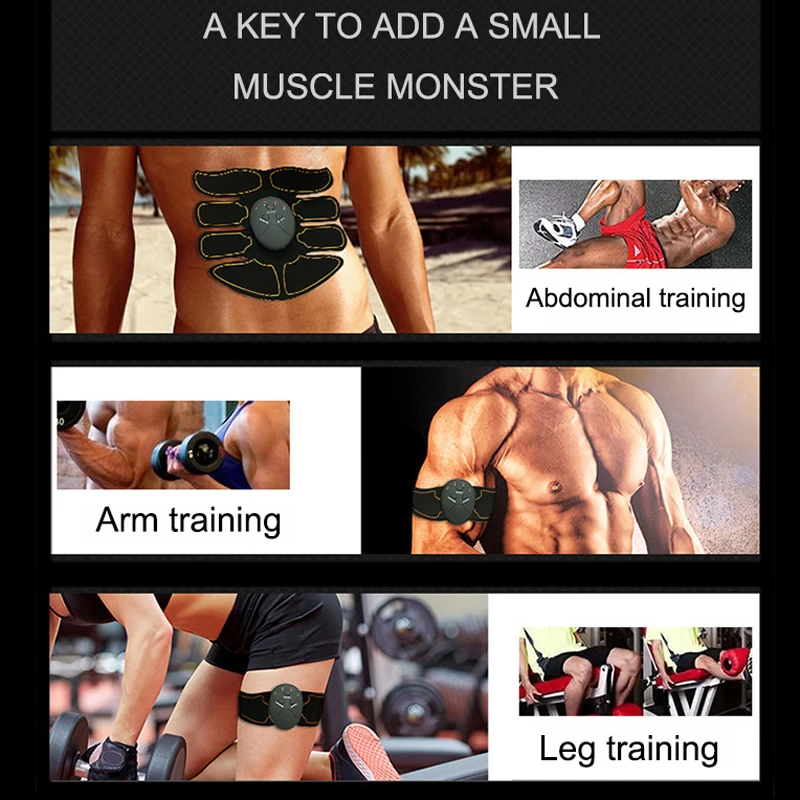 EMS Abdominal Muscle Toning Trainer ABS Stimulator Toner Fitness