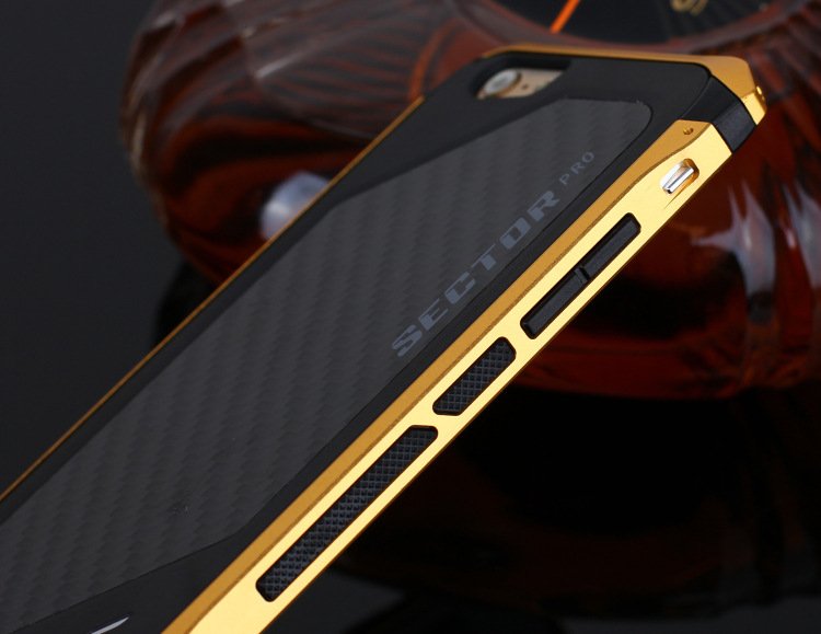 Carbon Fibre Aluminum Frame iPhone Case