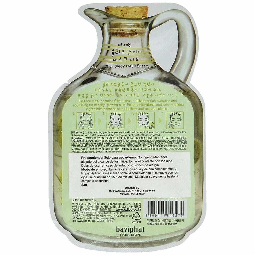 Moisturizing Facial Mask Olive Juicy Sugu Beauty