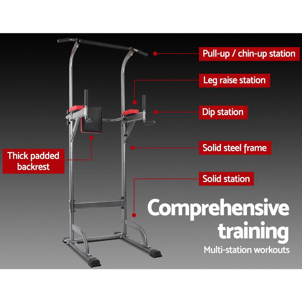 Everfit Weight Bench Chin Up Tower Bench Press Home Gym Wokout 200kg