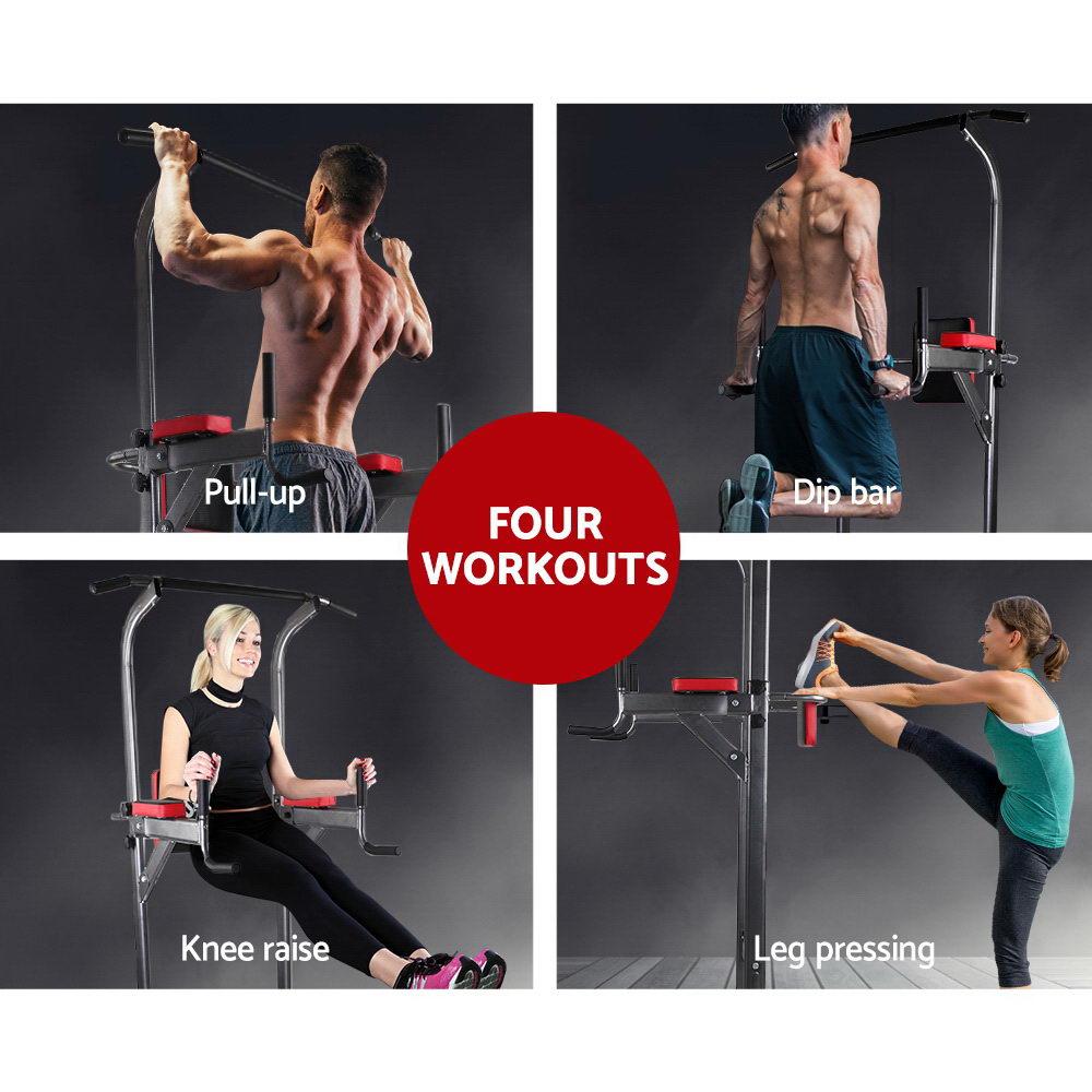 Everfit Weight Bench Chin Up Tower Bench Press Home Gym Wokout 200kg