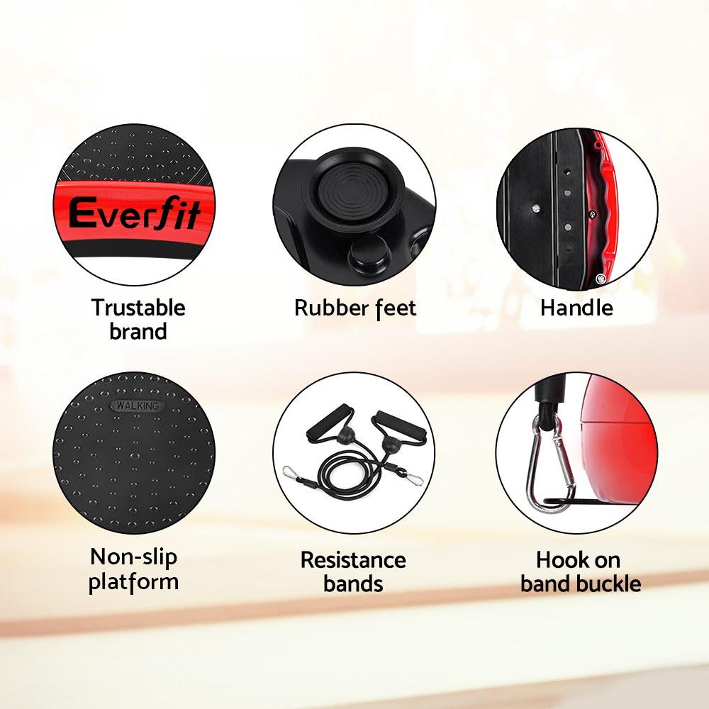 Everfit Vibration Machine Platform Vibrator Resistance Rope Home