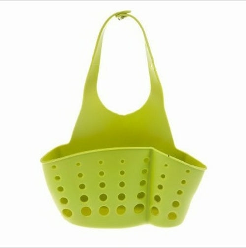 Kitchen Sink Holder Hanging Drain Basket Adjustable Soap Sponge Shelf