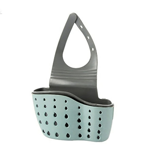 Kitchen Sink Holder Hanging Drain Basket Adjustable Soap Sponge Shelf