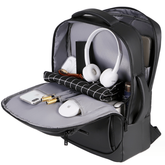 Premium black Laptop backpack bag for gadgets