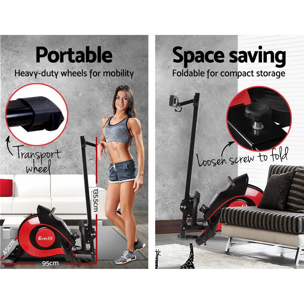 Everfit Rowing Machine Rower Magnetic Resistance Exercise Gym Home