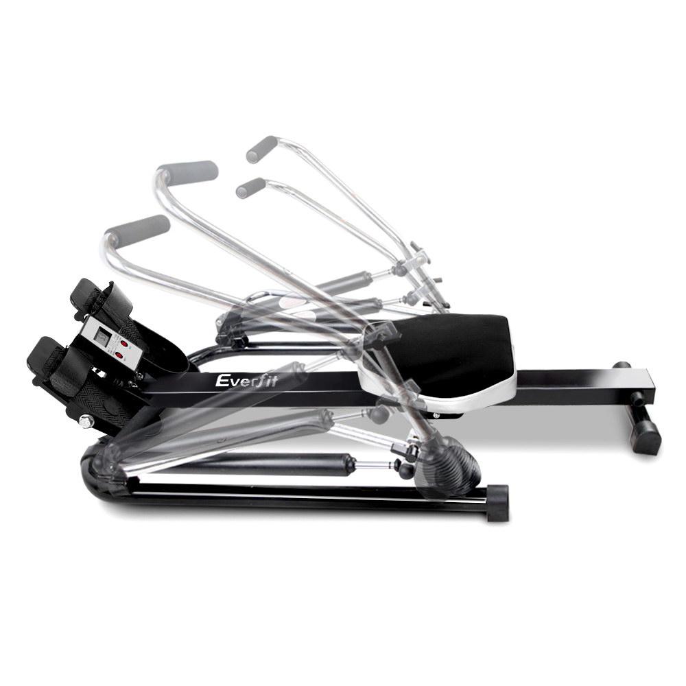 Everfit Rowing Machine Rower Hydraulic Resistance Fitness Gym Home