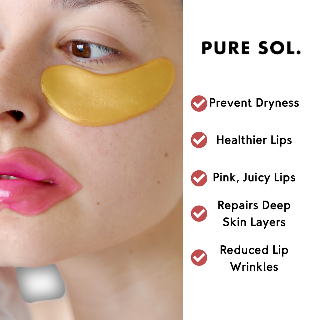 PURE SOL. Beauty Pucker Up Baby Cherry Blossom Hydrogel Collagen Lip