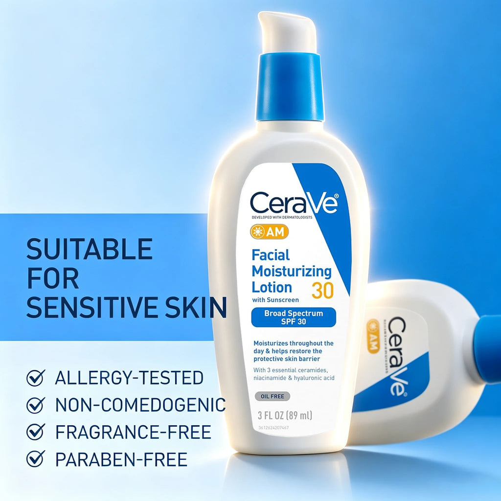 CeraVe AM Facial Moisturizing Lotion with SPF 30,  Broad Spectrum