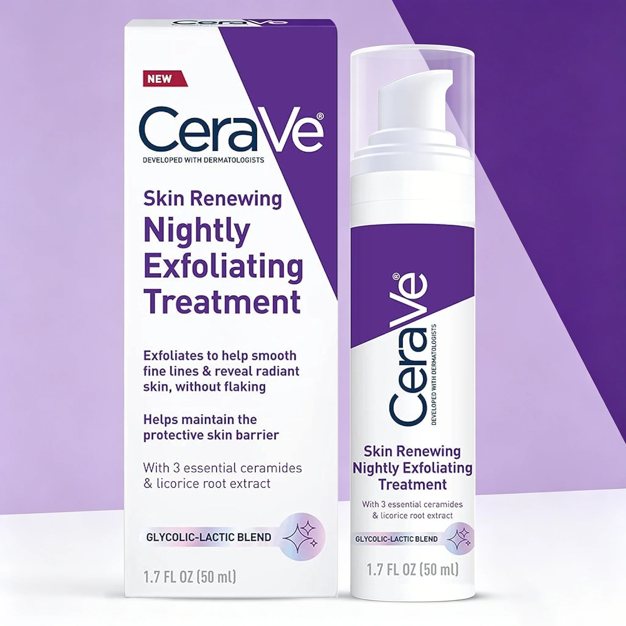 CeraVe Skin Renewing Nightly Exfoliating Treatment 50ml Glycolic