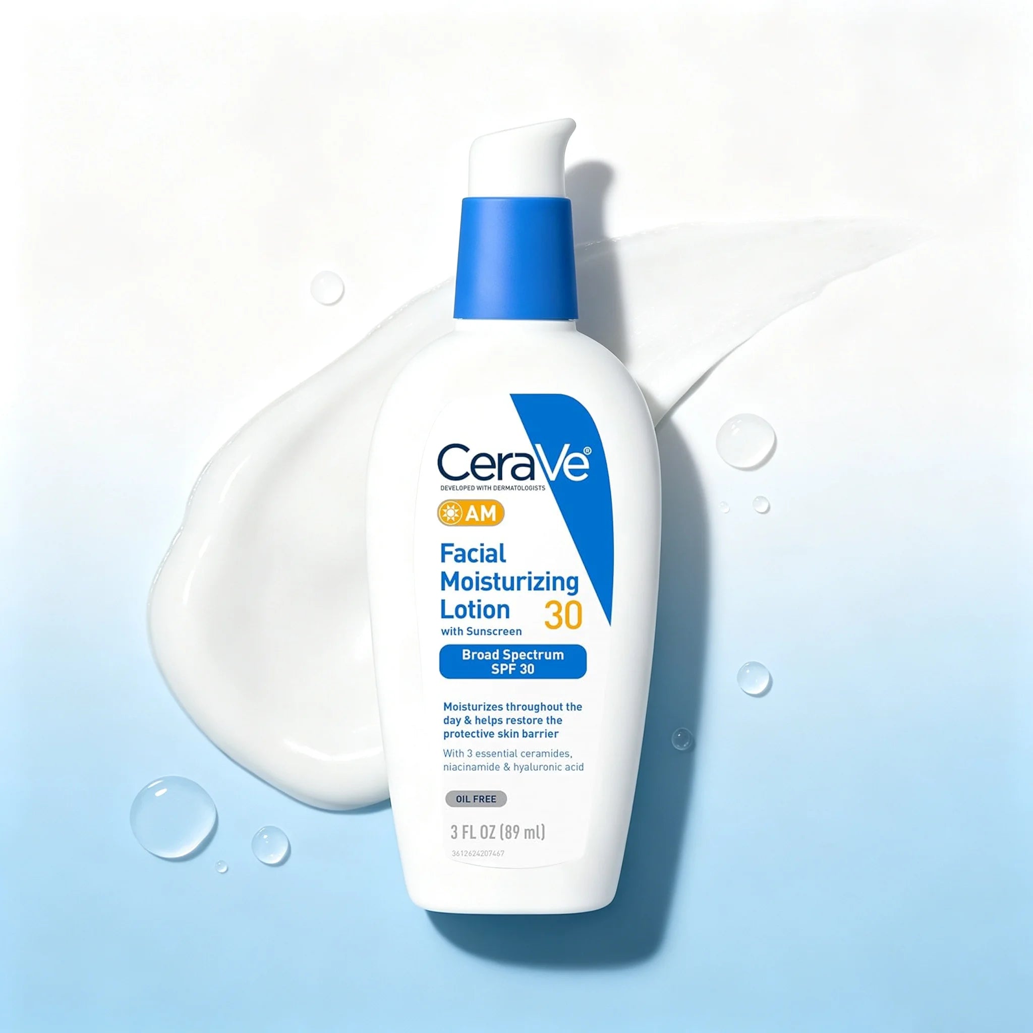 CeraVe AM Facial Moisturizing Lotion with SPF 30,  Broad Spectrum
