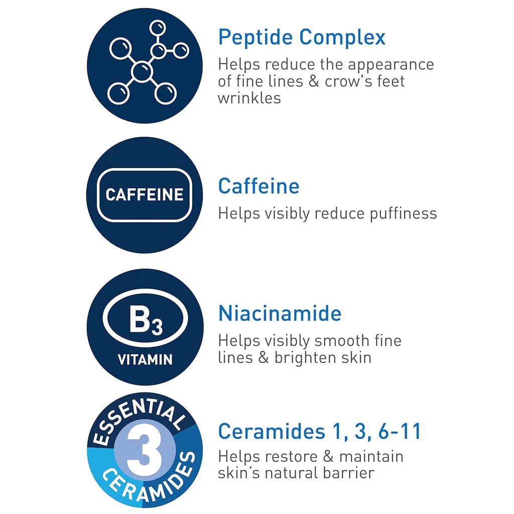 CeraVe Skin Renewing Eye Cream, Daily Care Under Eye Cream with
