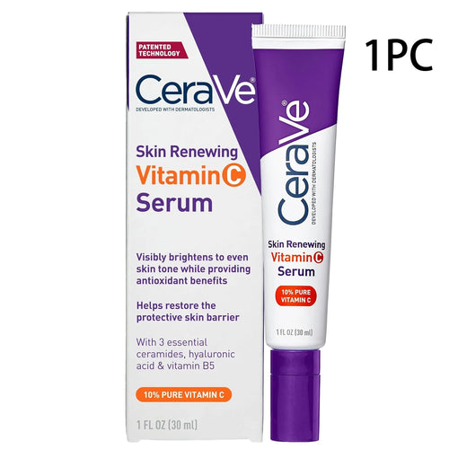 CeraVe Vitamin C Serum 10% Pure, Hyaluronic Acid & 3 Ceramides,