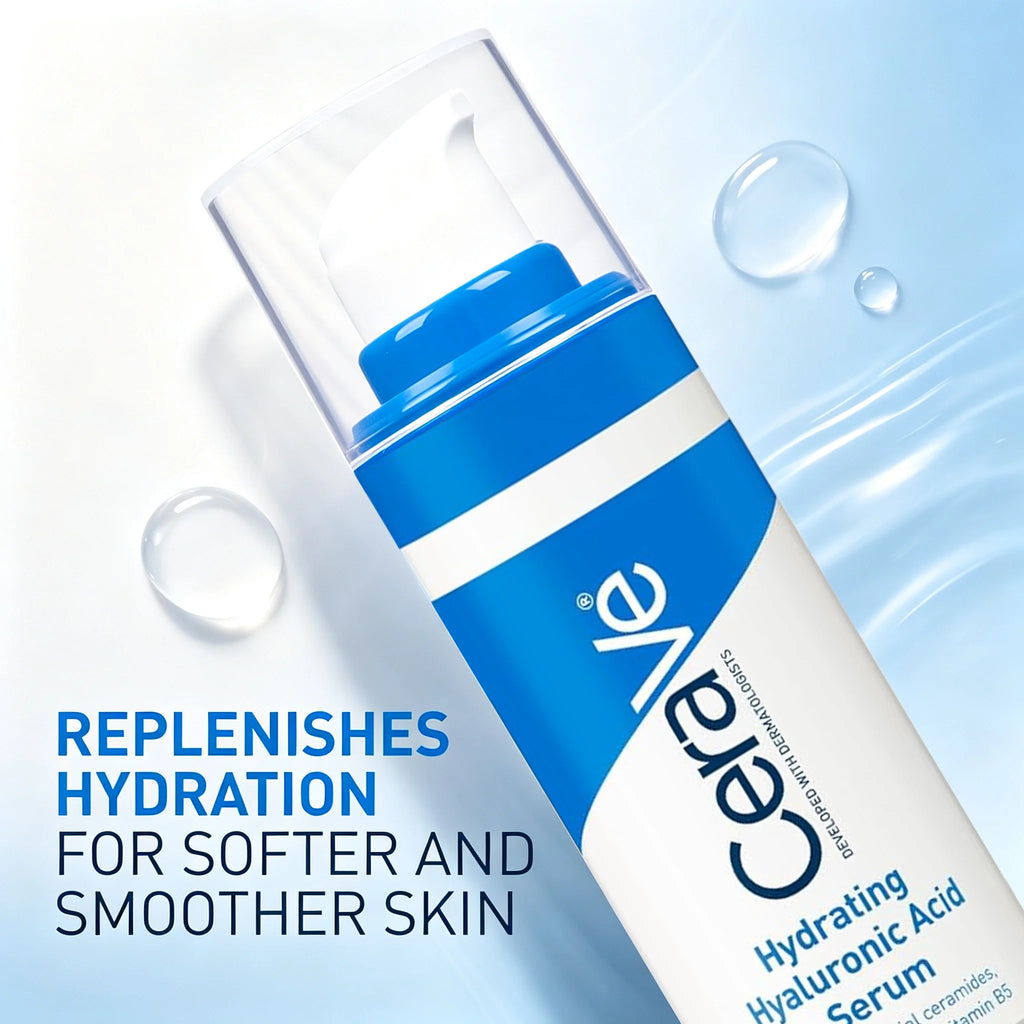 Cerave Hyaluronic Acid Serum for Face with Vitamin B5 and Ceramides,