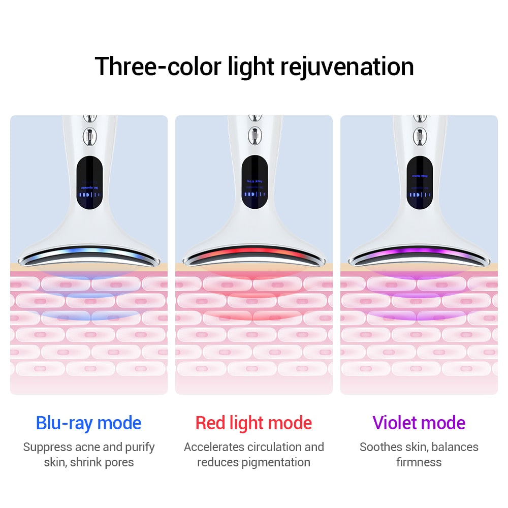 EMS Neck Face Beauty Device 3 Colors Skin Care