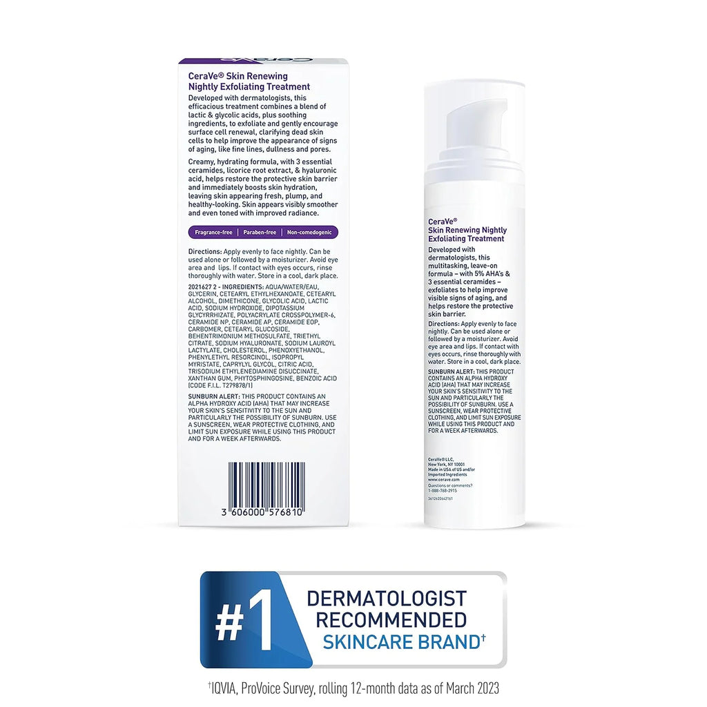 CeraVe Skin Renewing Nightly Exfoliating Treatment 50ml Glycolic