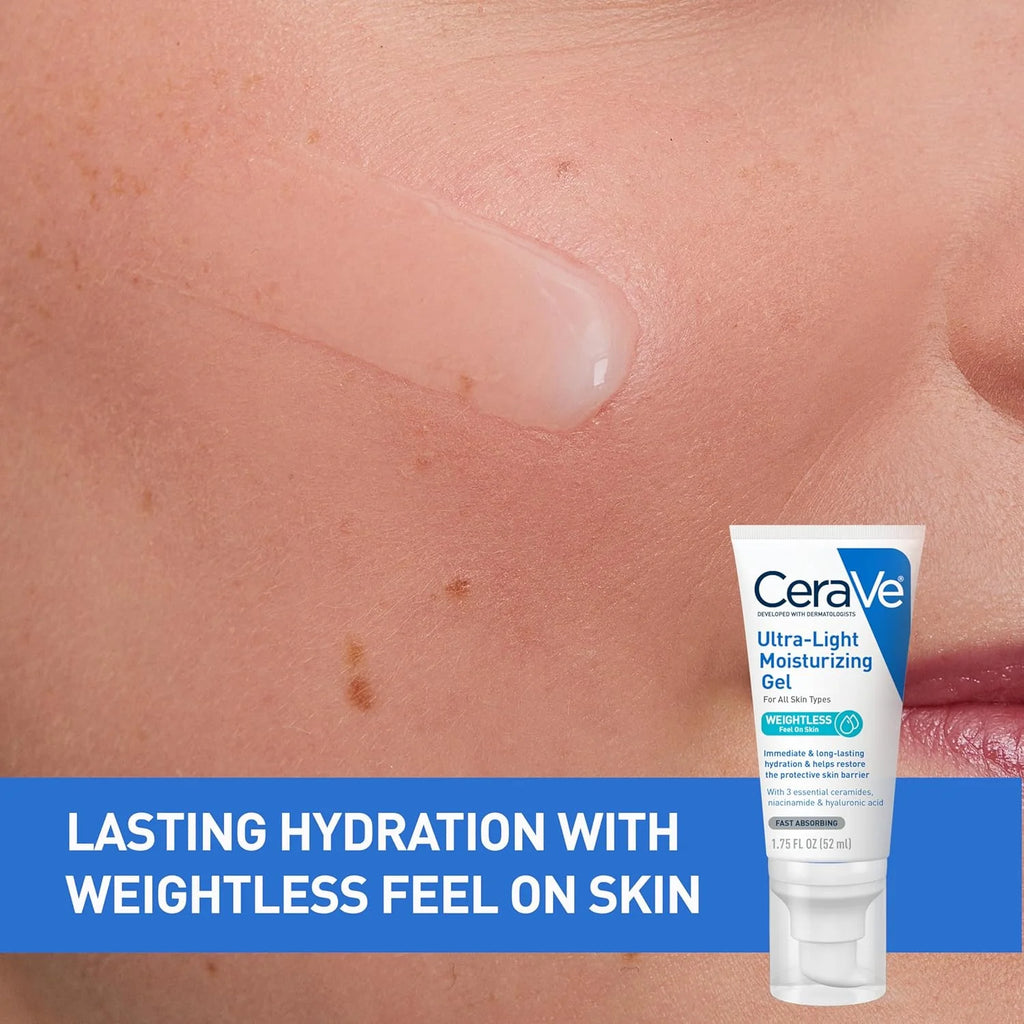 CeraVe Ultra-Light Hydrating Face Moisturizer Gel With Ceramides
