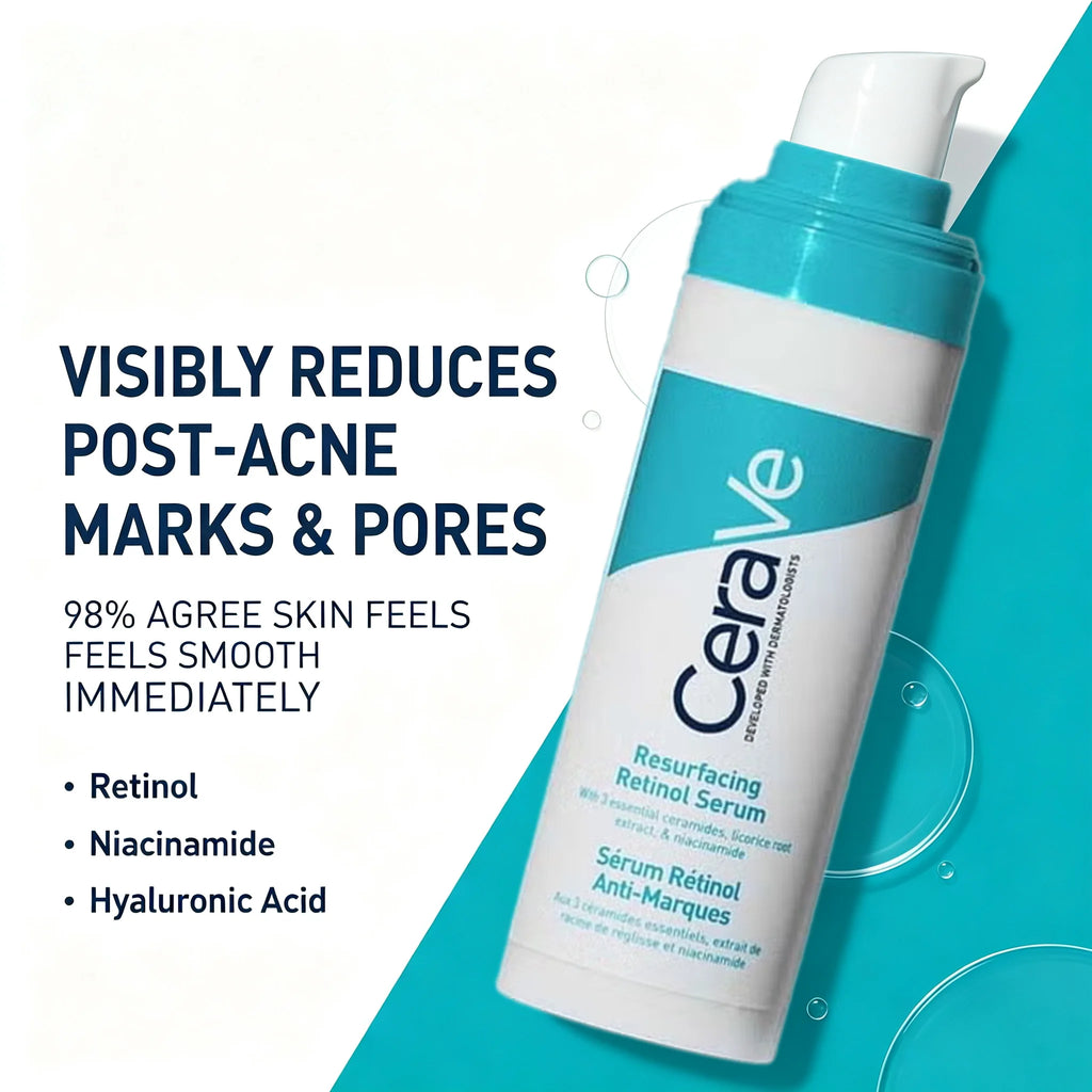 CeraVe Retinol Serum Niacinamide Licorice Root, Skin Smoothing Tone