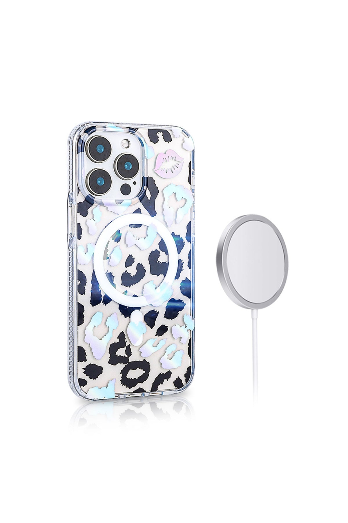 iPhone 12 Pro Case with MagSafe Feature, Jago Leopard Design Cover