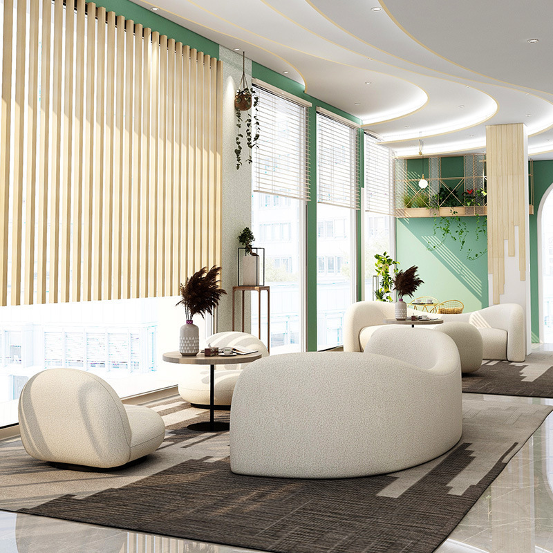 NORDHAVEN™ Lamb Wool Curved Sofa
