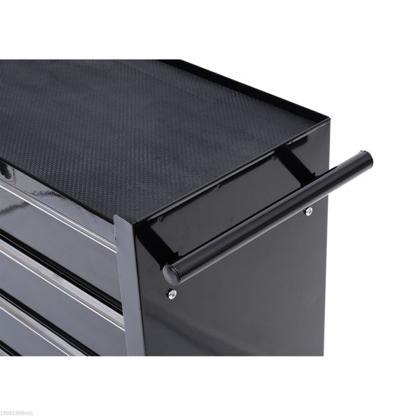 HOMCOM 5 Drawers Wheels Storage Cart Tool Chest Box Home Furniture -