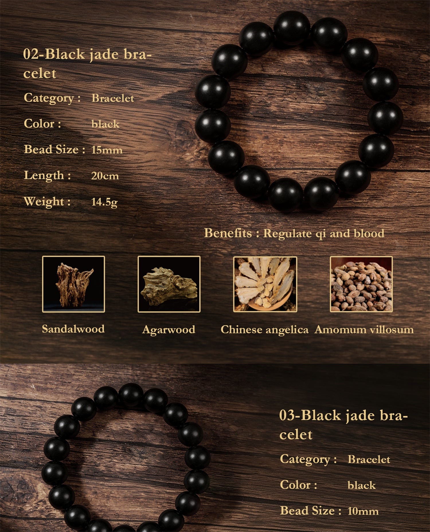 Bracelet to regulate qi & blood