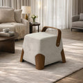 Towel Fabric Ottoman Stool Handle