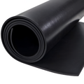 Gym Rubber Flooring Sheet Roll 0.125" Thik Size 12X48 Inch Color Black