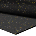 Gym Rubber Flooring Roll 6MM Thik With Yellow Dots Size 4X6 Inch