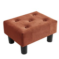 Small Velvet Ottoman Footrest Stool