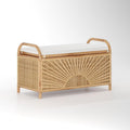 Wooden Trunk Storage Ottoman Bench